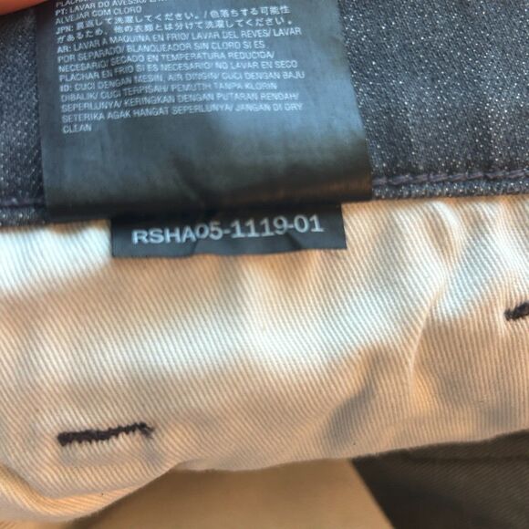 Volcom Jeans Mens 38 Black Vorta Slim Straight Medium Wash Classic Preppy - Picture 9 of 13